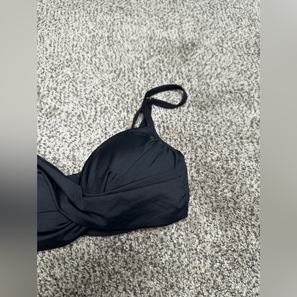 Women’s Bikini Top 4 Push Up Black by La Blanca Swimsuit Built In Bra Wireless - Picture 4 of 12